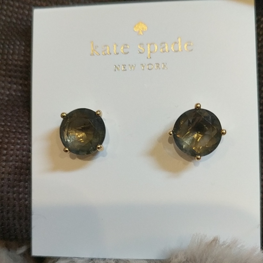 Kate Spade Smokey Brown Studs